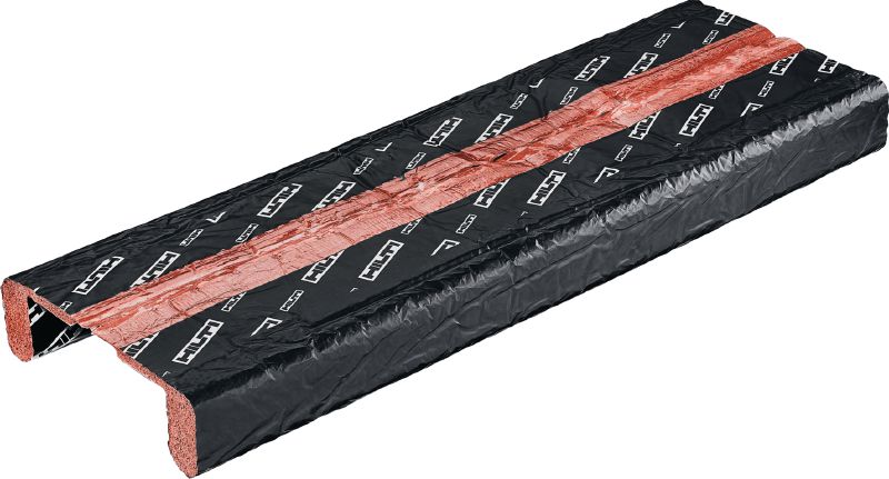 Sellador de carriles superiores intumescente CFS-TTS Solución preformada intumescente para juntas de tabique seco de la parte superior de la pared: elimina la necesidad de calafatería lenta y desordenada