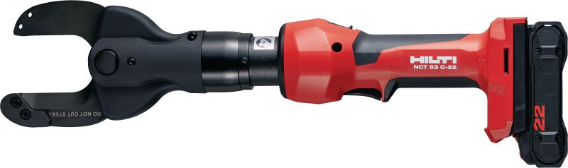 Cortadora de cables de aluminio y cobre a batería NCT 53 C-22 Cortadora en línea a batería para cables de cobre y aluminio de hasta 2/50 mm (plataforma de batería Nuron)