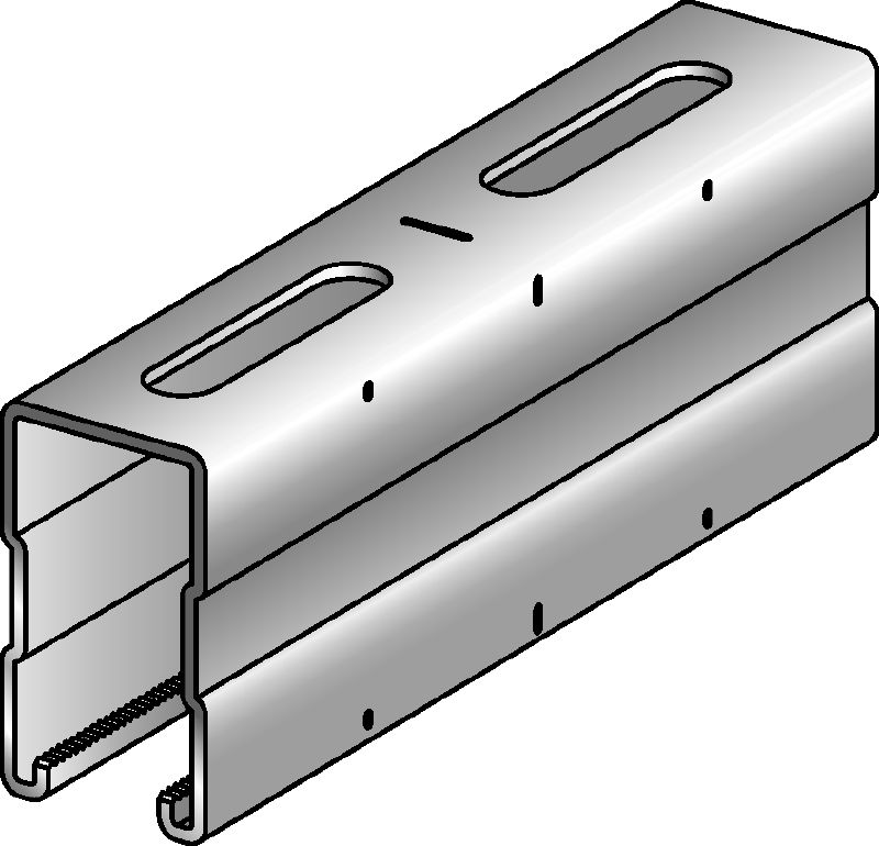 Perfil de canal C MQ-72-F Perfil de canal C galvanizado en caliente (HDG) para aplicaciones de carga media