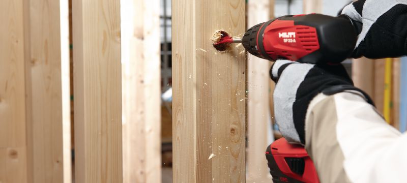 Broca de spade WDB-S Broca de spade para taladrar rápidamente orificios de poca profundidad en madera Aplicaciones 1