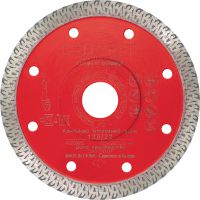 Disco de diamante para azulejos duros SPX Máximo disco de diamante para desempeño de corte superior en materiales de azulejos duros, como gres porcelánico y granito