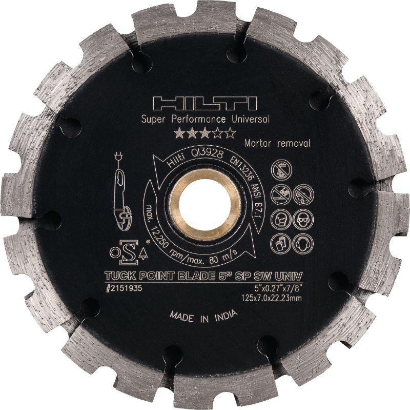 Disco de diamante de ranurado SP Disco diamantado prémium que permite eliminar el mortero de todo tipo de juntas de mortero