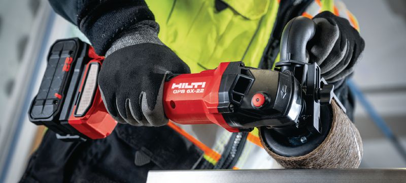 Pulidora a batería GPB 6X-22 - Amoladoras y lijadoras a batería - Hilti  Mexico