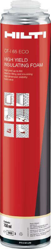 Espuma aislante de alto desempeño CF-I 65 ECO Espuma de aislamiento multiuso de alto desempeño para aumentar la productividad en un amplio rango de temperaturas