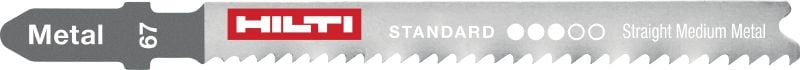 Hojas de sierra de calar para metal Hojas de sierra de calar para cortes de perfiles y chapas metálicas de 2,5-6 mm de espesor (1/8  – 1/4 )