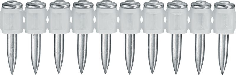 Clavos universales X-P MX (colado) Clavos en tiras de alto desempeño para la fijación en concreto y otros materiales base, usando herramientas de fijación directa