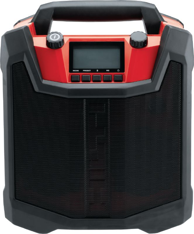 Radio para el lugar de trabajo RC 4/36 Radio robusta para el lugar de trabajo con emparejamiento mediante Bluetooth® y cargador para baterías de 12 V – 36 V de Hilti