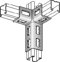 MQV-3D-R Conector de carril de acero inoxidable (A4) para estructuras tridimensionales