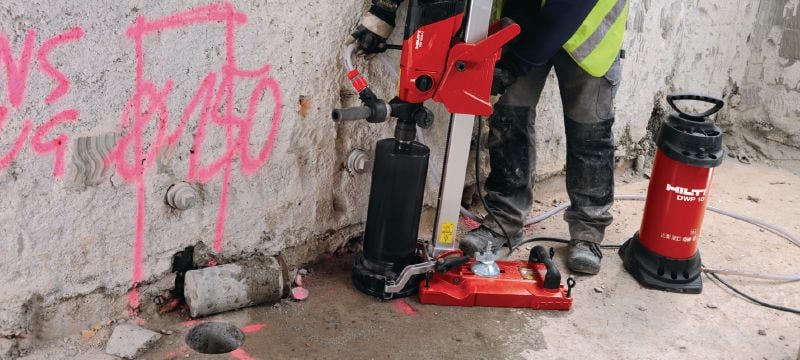 Broca corona abrasiva SP-L Broca corona de alta calidad para extracción de testigos en concreto muy abrasivo (para herramientas de <2.5 kW) Aplicaciones 1