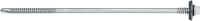 Tornillos para paneles sándwich autotaladrantes S-CD 63 S Tornillo para panel sándwich (acero inoxidable A2) con arandela de 19 mm y rosca de apoyo para estructuras de base de acero de espesor bajo (hasta 6 mm)