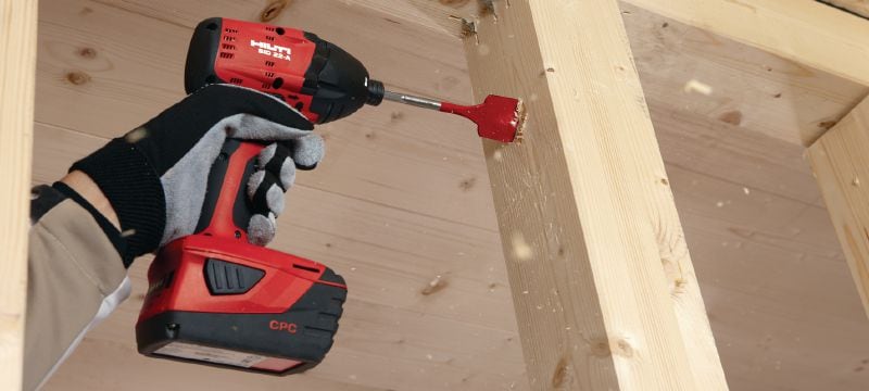 Broca de spade WDB-S Broca de spade para taladrar rápidamente orificios de poca profundidad en madera Aplicaciones 1