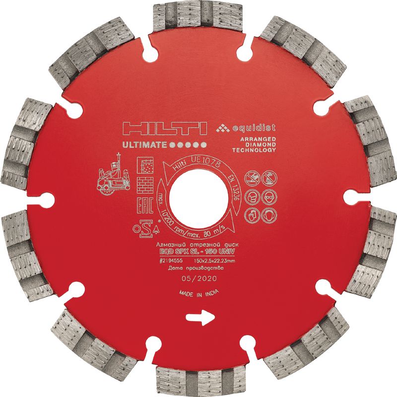 Disco de diamante universal SPX-SL Hoja de diamante de alto rendimiento con tecnología Equidist para tareas de ranurado en distintos materiales base