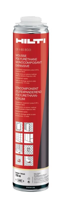 Espuma aislante de alto desempeño CF-I 65 ECO Espuma de aislamiento multiuso de alto desempeño para aumentar la productividad en un amplio rango de temperaturas