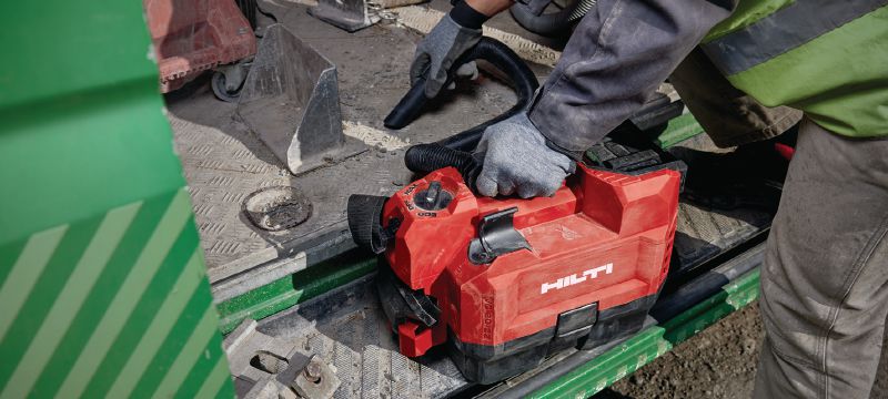 Aspirador de construcción a batería VC 2D-22 Aspirador de construcción compacta y a batería para la limpieza de la obra (en seco), depósito de 3,5 l (batería Nuron) Aplicaciones 1