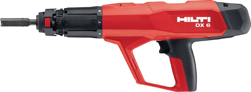 Clavadora de fijación directa con pólvora DX 6-GR para rejillas industriales Clavadora de fijación directa con pólvora completamente automática para fijar rejillas industriales y placas de diamante