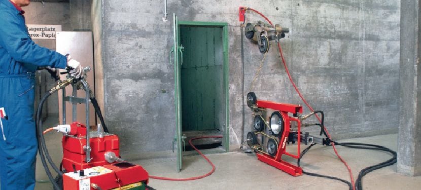 Hilo diamantado electrosoldado SP-L/M (concreto y acero) Hilo diamantado de alta calidad para tareas de corte a alta velocidad en concreto reforzado (sierra de hilo de 10-15 kW) Aplicaciones 1