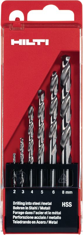 Juego de brocas HSS-G Broca de tierra de precisión de acero de alta velocidad (HSS) de calidad para la perforación de orificios pequeños en metal, cumple con los requisitos de la norma DIN 338