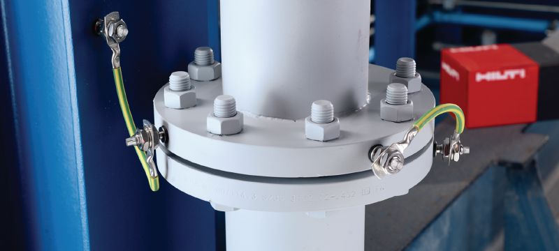 Perno roscado S-BT-ER HL Perno roscado atornillable (acero secundario inoxidable, acero inoxidable, perno métrico o Whitworth) para conexiones eléctricas en acero secundario en entornos altamente corrosivos Aplicaciones 1