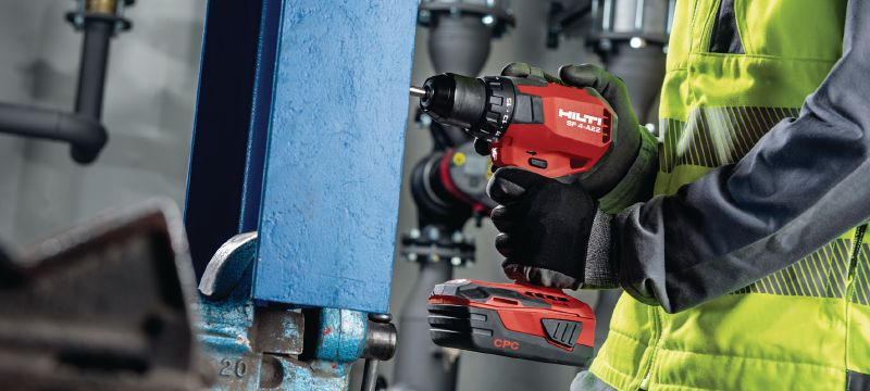 Atornilladora taladro a batería SF 4-A22 Atornilladora taladro a batería de 22 V de clase compacta con motor sin escobillas para tareas ligeras o en lugares de difícil acceso que requieren mayor rendimiento Aplicaciones 1