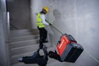 Láser de línea cruzada y plomada PM 20-CG 12V Láser combinado de luz verde con 2 líneas y 4 puntos para tareas de fontanería, nivelado, alineaciones y realización de escuadras (plataforma de batería de 12 V) Aplicaciones 2