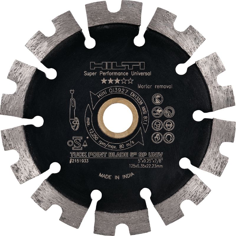 Disco de diamante de ranurado SP Disco diamantado prémium que permite eliminar el mortero de todo tipo de juntas de mortero
