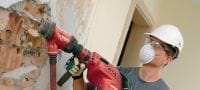Sistema de aspiración de polvo TE DRS-B Sistema de aspiración de polvo para tareas de cincelado en concreto con los martillos rompedores SDS Max (TE-Y) y TE-S de Hilti Aplicaciones 1