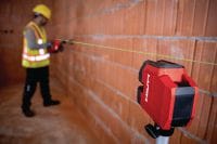 Láser de línea cruzada y plomada de alta precisión PM 20-CGE Láser combinado verde de alta precisión con 2 líneas y 4 puntos para fontanería, nivelado, alineaciones y cálculos de escuadras Aplicaciones 1